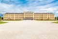 Classic view of famous Schonbrunn Palace, Vienna, Austria