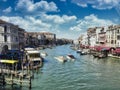 Classic view of the grand canal of venice