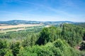 Hill andscape of Bohemia, Czechia