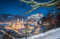 Classic view of Salzburg at Christmas time in winter, Austria Royalty Free Stock Photo