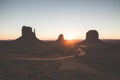 Monument Valley at sunrise, Arizona, USA Royalty Free Stock Photo