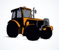 Tractor. Vector drawing