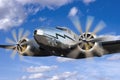 Classic Vintage Airplane Flight, Flying Aviation Royalty Free Stock Photo
