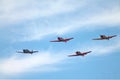 Classic Vintage Airplane Flight, Flying Aviation Harvard Royalty Free Stock Photo