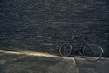 Classic Vintage Black Hipster Bicycle on the Street