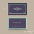 Classic vintage Business card namecard template Royalty Free Stock Photo