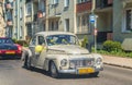 Classic vintage grey Volvo 544 or B16 driving