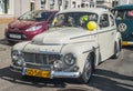 Classic vintage grey Volvo 544 or B16 in a parade