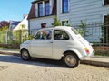 Classic vintage Italian car Fiat 600 parked Royalty Free Stock Photo