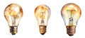 classic vintage light bulb lamp ai generated watercolor Royalty Free Stock Photo