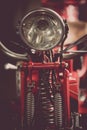 Classic vintage motorcycle headlight Royalty Free Stock Photo