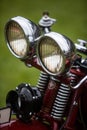 Classic vintage motorcycle headlight Royalty Free Stock Photo