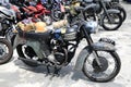 Classic and vintage motorcycle from World War 2 era. The motorcycle nicely restored to the original condition.