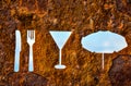 Rusty Oxidated Restaurant Sign Royalty Free Stock Photo
