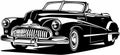 Classic vintage retro american legendary car Royalty Free Stock Photo