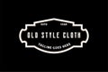 Classic Vintage Retro Label Badge for Cloth Apparel Logo Design Vector