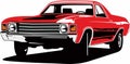 Classic vintage retro legendary American muscle car Chevrolet El Camino Royalty Free Stock Photo