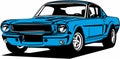 Classic vintage retro legendary American car Ford Mustang Shelby