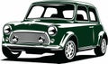 Classic vintage retro legendary British car Mini Morris Royalty Free Stock Photo