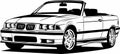 Classic vintage retro legendary car BMW E36 M3 cabrio