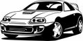 Classic vintage retro legendary Japanese Sports Car Toyota Supra