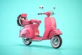 Classic vintage scooter, motor bike or moped