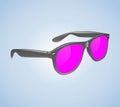 Classic Vintage Sunglasses Realistic Isolated Vector Illustration Classic Vintage Sunglasses Realistic Isolated Vector