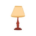 classic vintage table lamp cartoon vector illustration Royalty Free Stock Photo