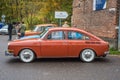 Classic Volkswagen 1600 parked at a car show Royalty Free Stock Photo