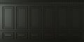 Classic wall of black wood panels. Design and technology Royalty Free Stock Photo