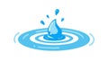Classic Water Drop Ripple Effect Icon, vector design Generative AI Royalty Free Stock Photo