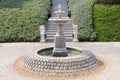 Classic water fountain in the garden. Royalty Free Stock Photo