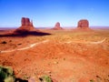 The Classic Western Landscape in Monument Valley ,Utah Royalty Free Stock Photo