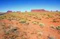 The Classic Western Landscape in Monument Valley ,Utah Royalty Free Stock Photo