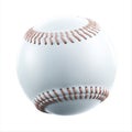 classic white baseball with red stitching Royalty Free Stock Photo