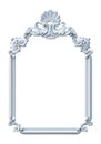 Classic white frame in the Baroque style