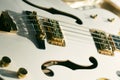 Classic White Guitar Royalty Free Stock Photo