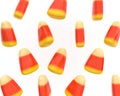 Classic white, orange and yellow candy sweets