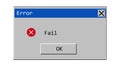 Classic window alert dialog box of system error. Warning Pop-up Window. Classic system error warning dialog. Critical error