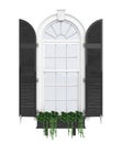 Classic Window Frame Isolated