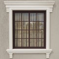 Classic windows with stucco molding