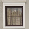 Classic windows with stucco molding