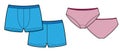 Classic woman lingerie panties underwear and mens boxer shorts briefs underpants