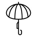 Classic women umbrella icon, outline style