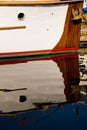 Classic Wood Boat Docked Royalty Free Stock Photo