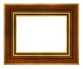 Classic wood gold frame Royalty Free Stock Photo