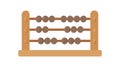 Classic Wooden Abacus with Multiple Rows and Beads, vector design Generative AI Royalty Free Stock Photo