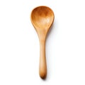 Classic Wooden Cooking Spoon Isolated on White Background. Generative ai