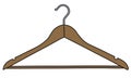 The classic wooden hanger