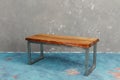Classic wooden table built from furniture factory with raw and original premium cut of wood perfect for vintage home decor